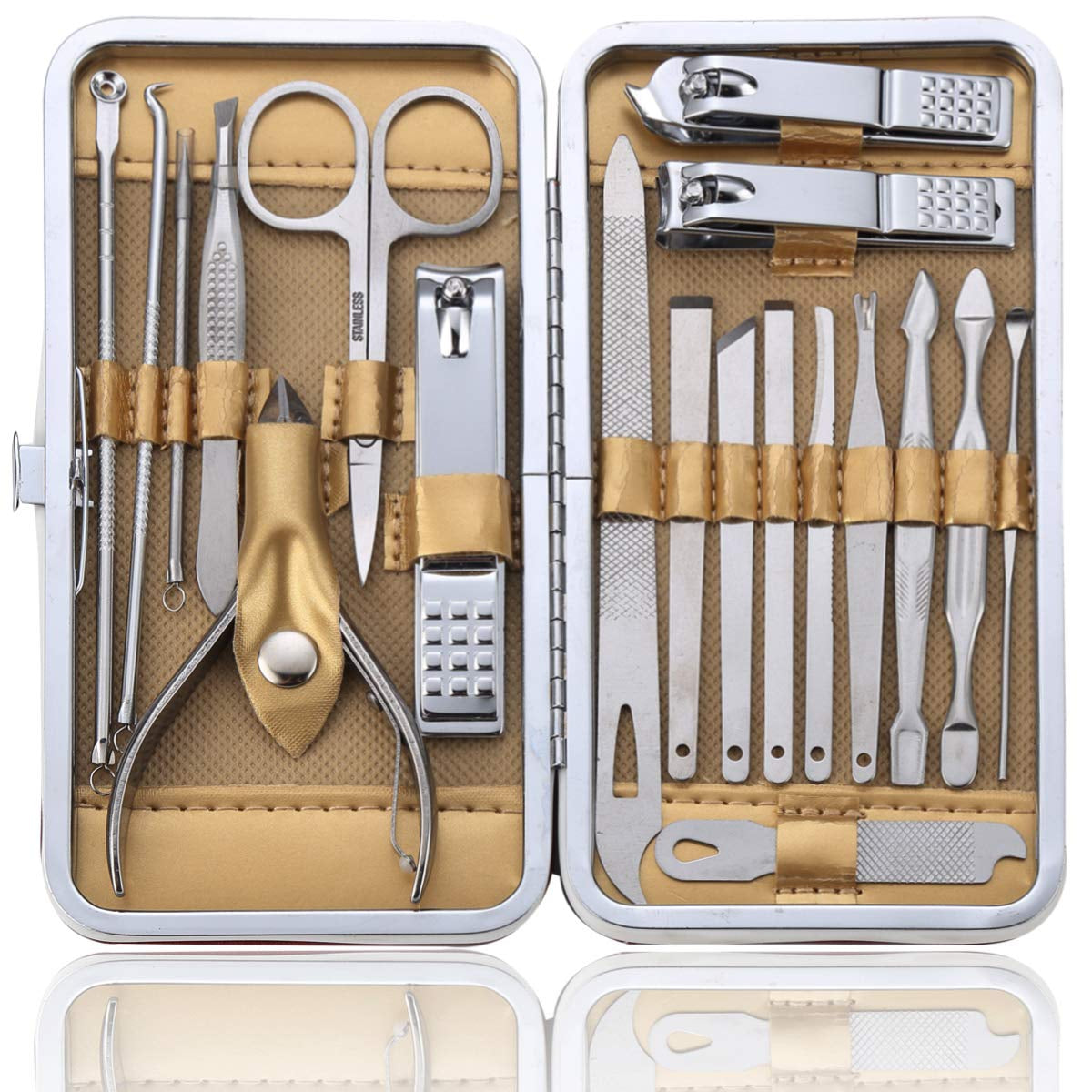 Professional 19-Piece Manicure & Pedicure Kit