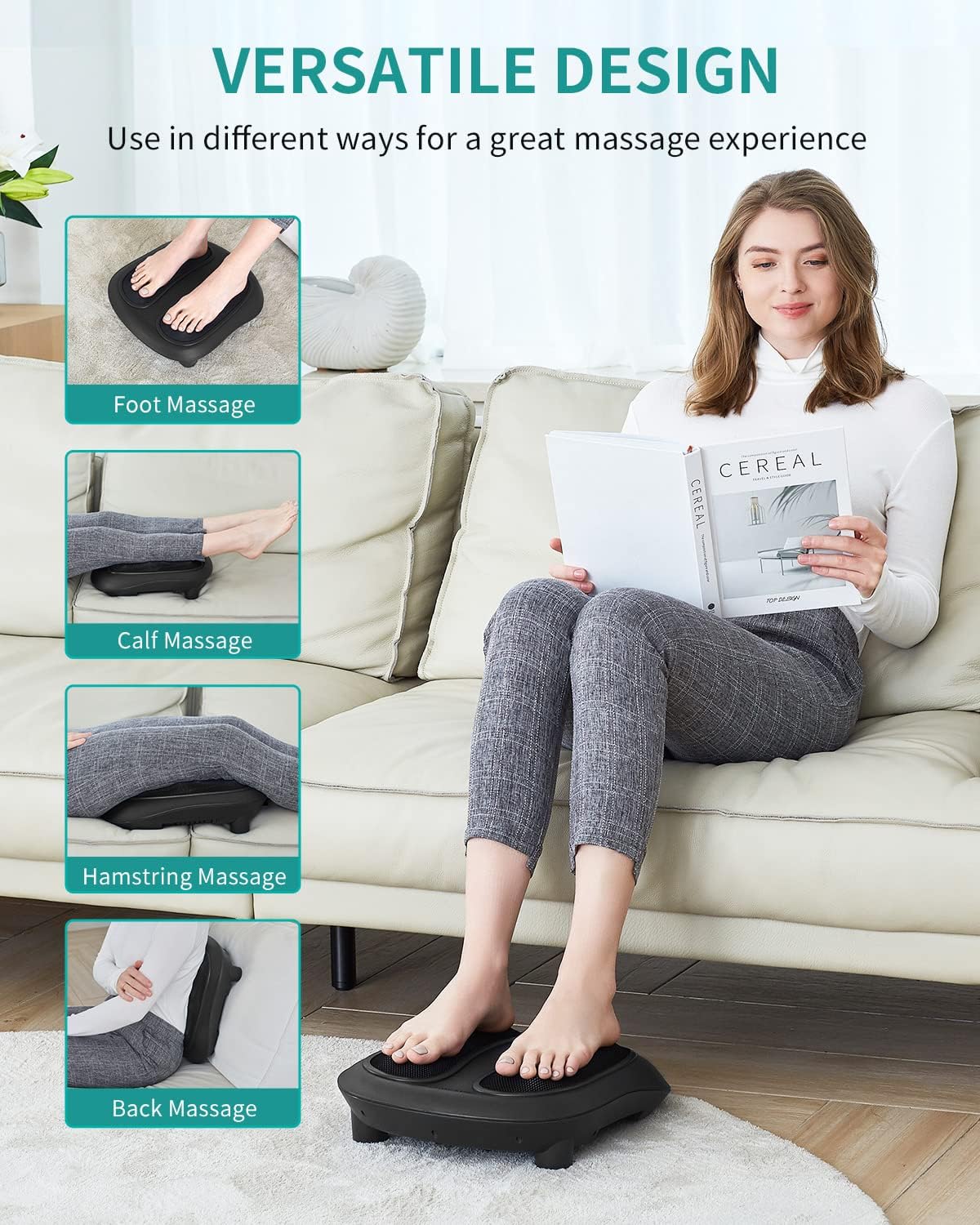 Premium Foot Massager with Heat for Guaranteed Foot Pain Relief