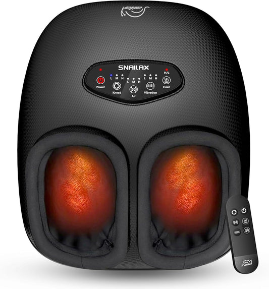 Premium Foot Massager with Heat & Remote - Pain Relief